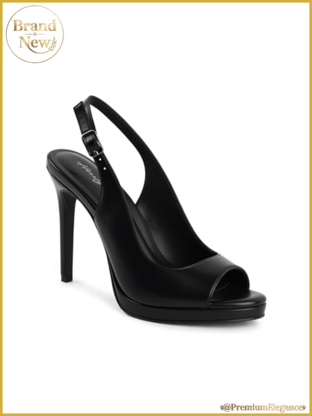 Slingback Platform Heels Peep Toe Stiletto Pumps Women Dressy